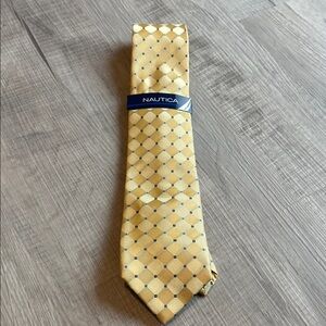 Nautica Yellow Patterned Men's Tie NWT